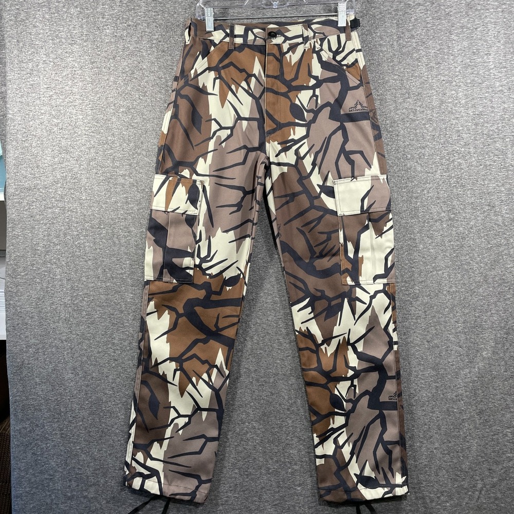 Vintage Y2K Predator Camo Cargo Pants Mens 29x31 Small Fall Gray Brown